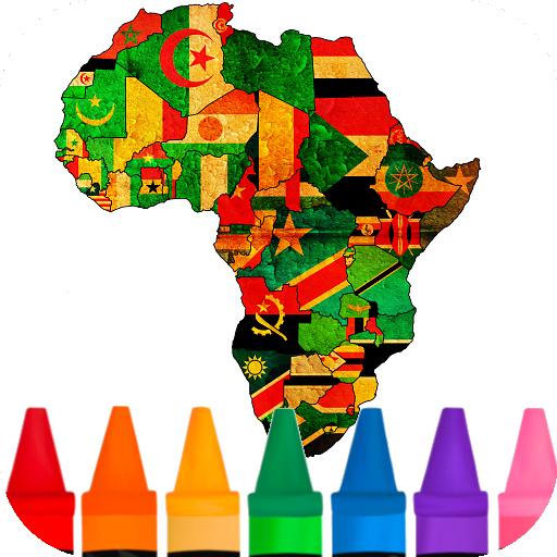 Drapeaux Africains : Coloriage