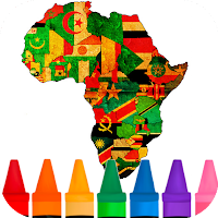 African Flags : Coloring