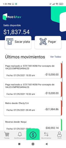 MobiPay Screen 2