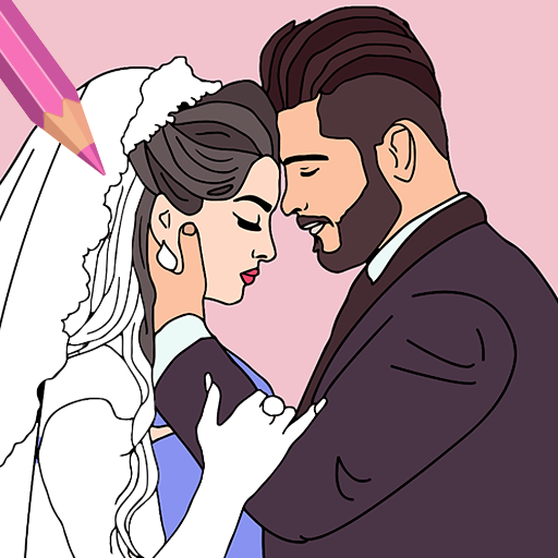 Bride & Groom Color by Number 4.7 Icon