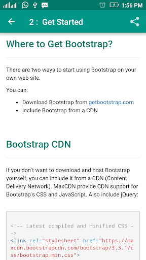 Bootstrap Tutorial Screen 3