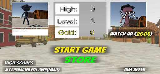 Android application Stickman Shoot-Out screenshort