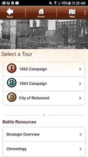Richmond Battle App Screen 3
