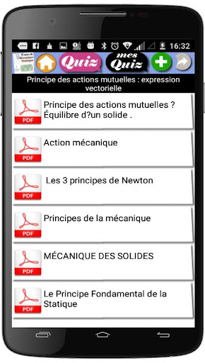 Cours de Mécanique statique Screen 3