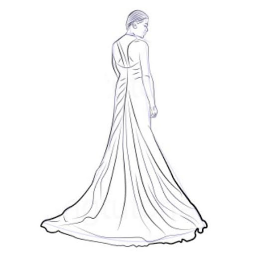 How to draw dresses