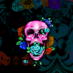 Cover Image of Unduh Flowers Skull - Wallpaper  APK