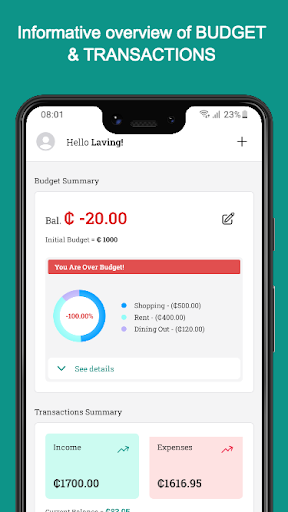 Spendwyz Screen 2