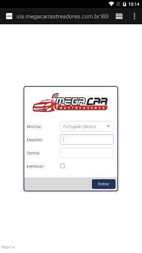 Android application Mega Car Rastreadores screenshort