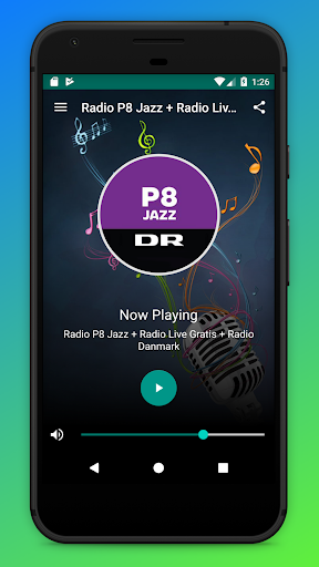 Android application DR P8 Jazz Radio Danmark App screenshort