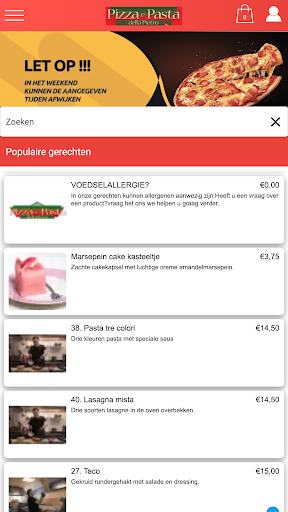 Android application Pizza e pasta Sittard screenshort