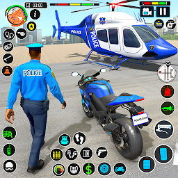 Image de l'icône moto de la police américaine