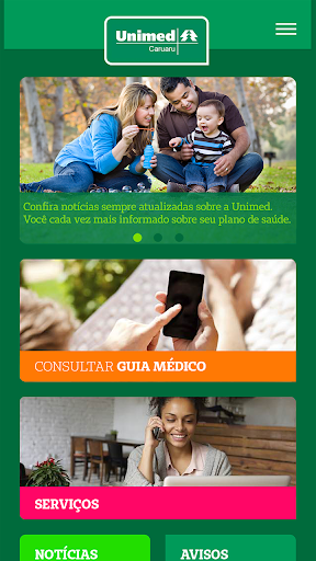 Android application Unimed Caruaru Cliente screenshort