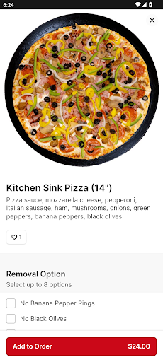 Sams Pizzeria Screen 3