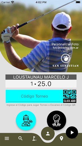 Android application San Sebastian Golf screenshort
