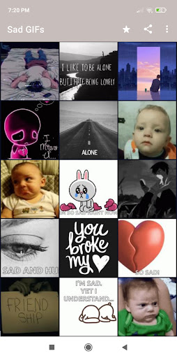 Sad GIFs - For Messages Screen 2