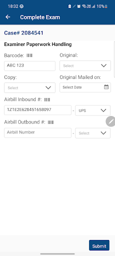 Medipro Direct - Examiner Screen 3