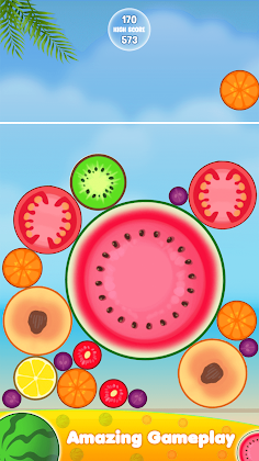 Merge Fruit Watermelon Game - Screenshot 1