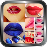 DIY Lip Makeup Girl Steps Home Idea Design Gallery icon