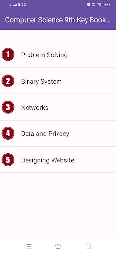 Computer Science 9th Key Book Screen 2