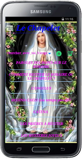 Android application Chapelet et le Rosaire. screenshort