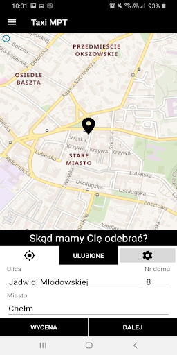Taxi MPT Chełm Screen 3