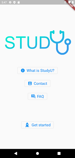 Android application StudyU Health screenshort
