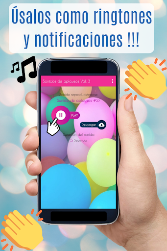 Sonidos de Aplausos. Manos. Screen 3