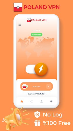 Android application Poland VPN - Private Proxy screenshort