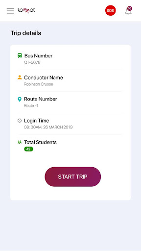 Android application Loqqat Conductor screenshort