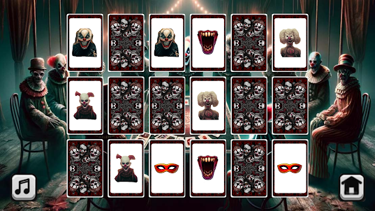 Scary Clown Memory Game