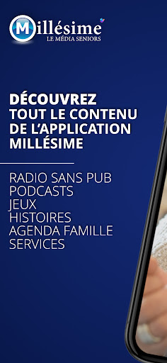 Android application Radio Millésime screenshort