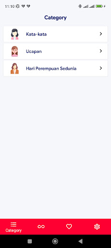 Android application Hari Perempuan Sedunia screenshort