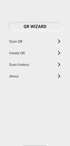 Android application QR Wizard screenshort