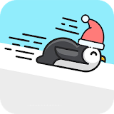 Penguin Santa icon