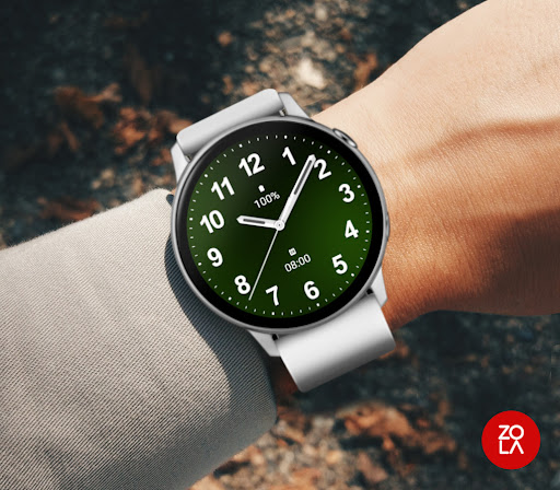 Casual Green Black Watch Face Screen 3
