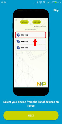NXP IoT – Weather Station Screen 2