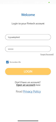 Android application FinTech Pay screenshort