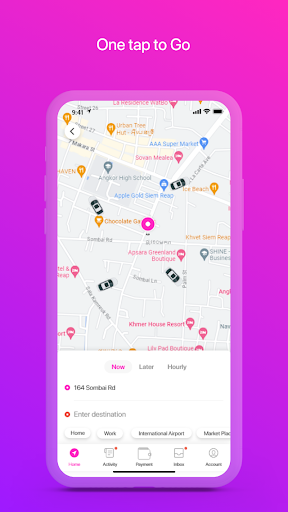 Android application Cambodia Ride screenshort
