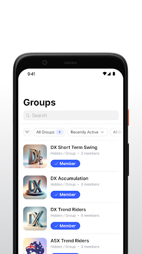 Android application TRADINGi screenshort