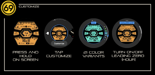 [69D] W2081 digital watch face Screen 2