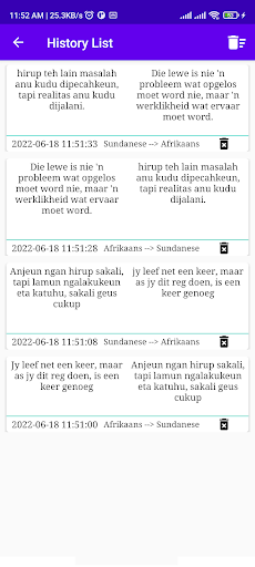Afrikaans Sundanese Translator Screen 3