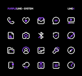 screenshot of PurpleLine Icon Pack : LineX