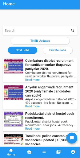 Android application Jobs for you tamizha screenshort