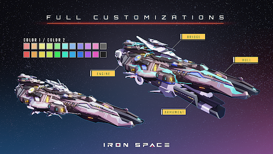 Iron Space: Real-time Spaceship Team Battles 1.0.48 APK screenshots 2