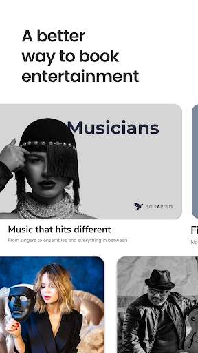 Android application Soul Artists - Talent Booking screenshort