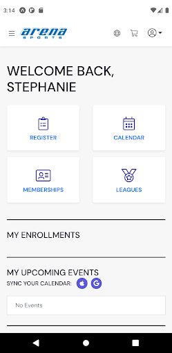 Android application Member | DaySmart Recreation screenshort