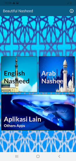 Android application Beautiful Nasheed screenshort