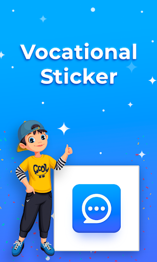 Android application Vocational Stickers screenshort