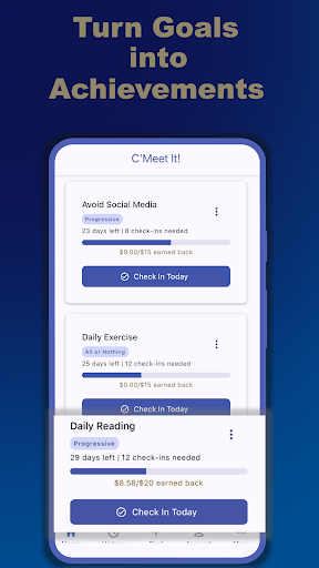 CMeet It Goal Habit Stake