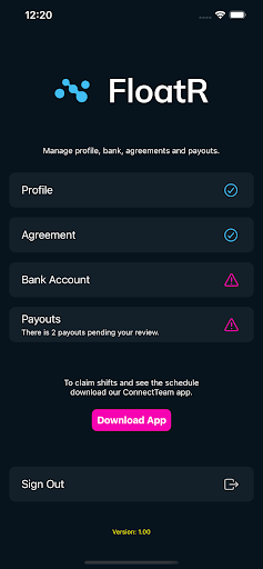 Android application FloatR screenshort
